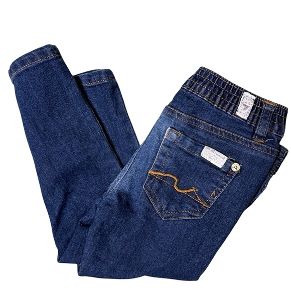 7 For All Mankind Other - 7 For All Mankind Baby Girl Jeans Size 24M‎ Dark Wash Denim Skinny 
Stretch